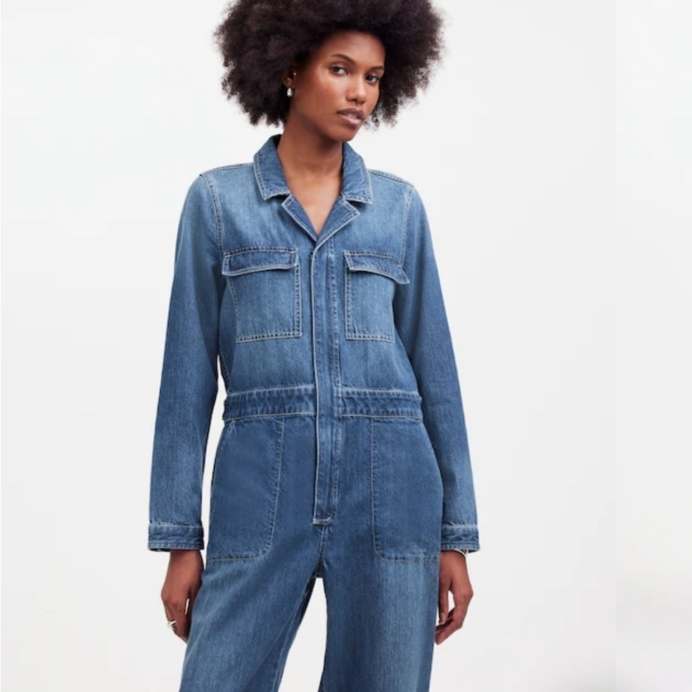 Madewell Denim Utility Coveralls Size M - Picture 10 of 12